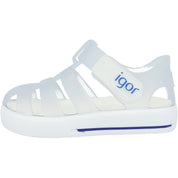 Igor Star Transparent White Sandals