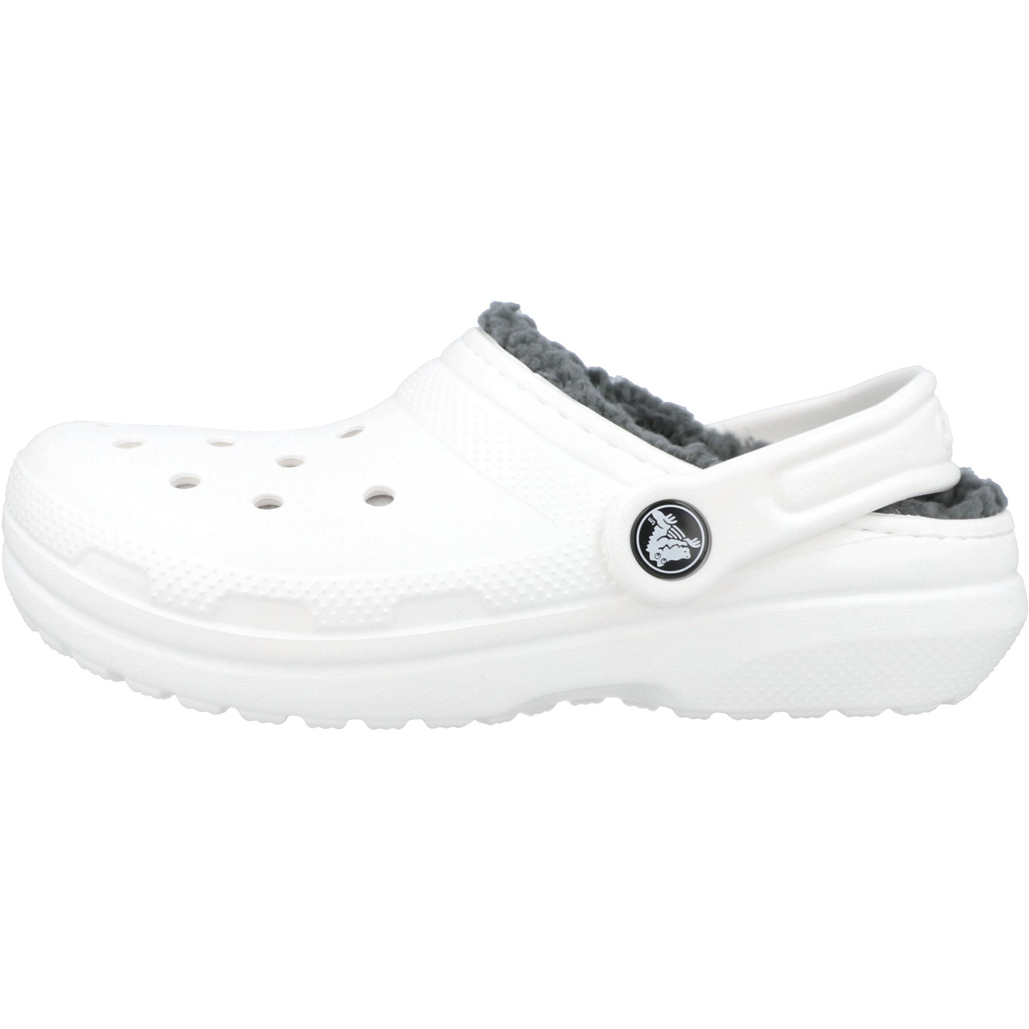 Crocs Kids Classic Lined White Clogs