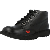 Kickers Kick Hi Black Leather Boots