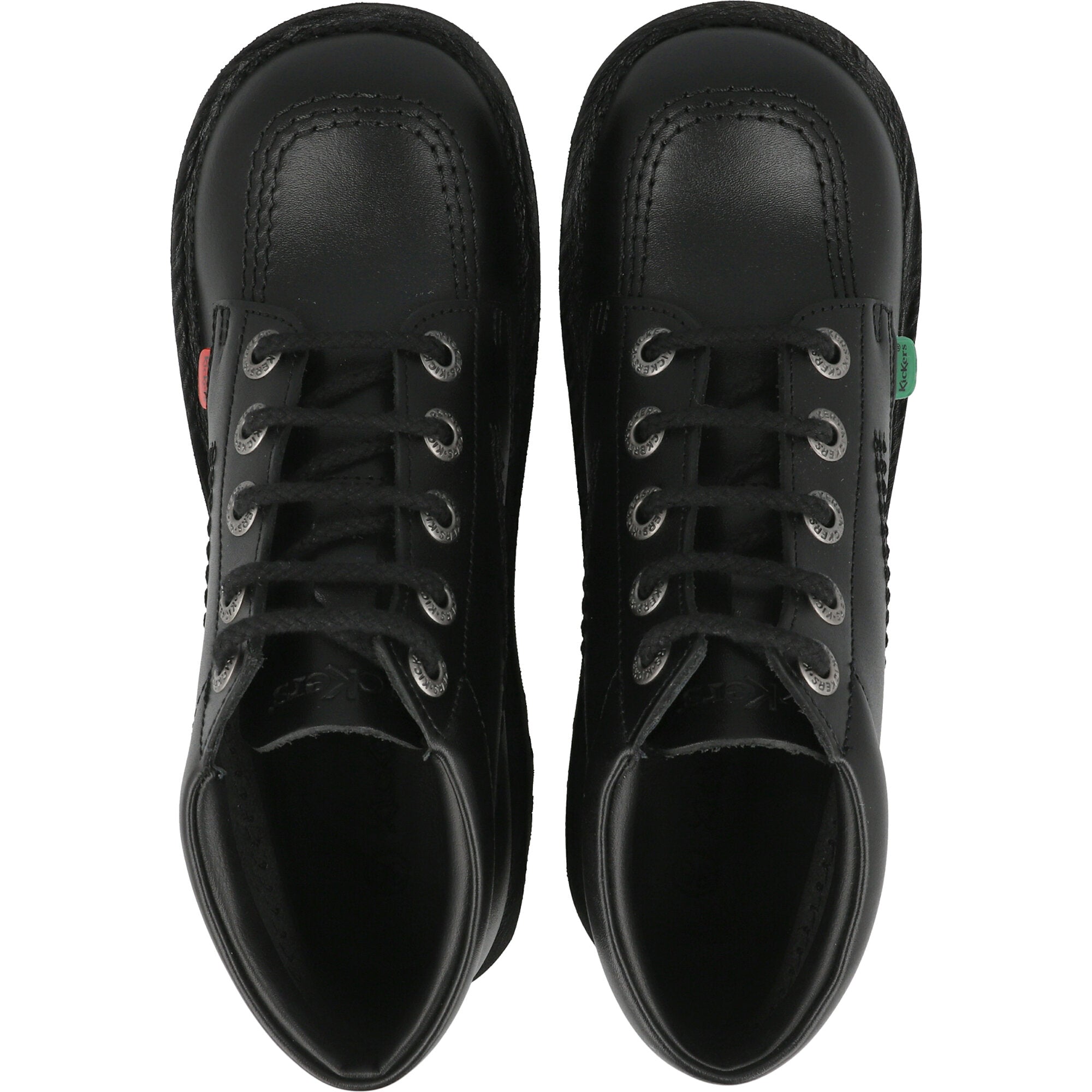 Kickers Kick Hi Black Leather Boots