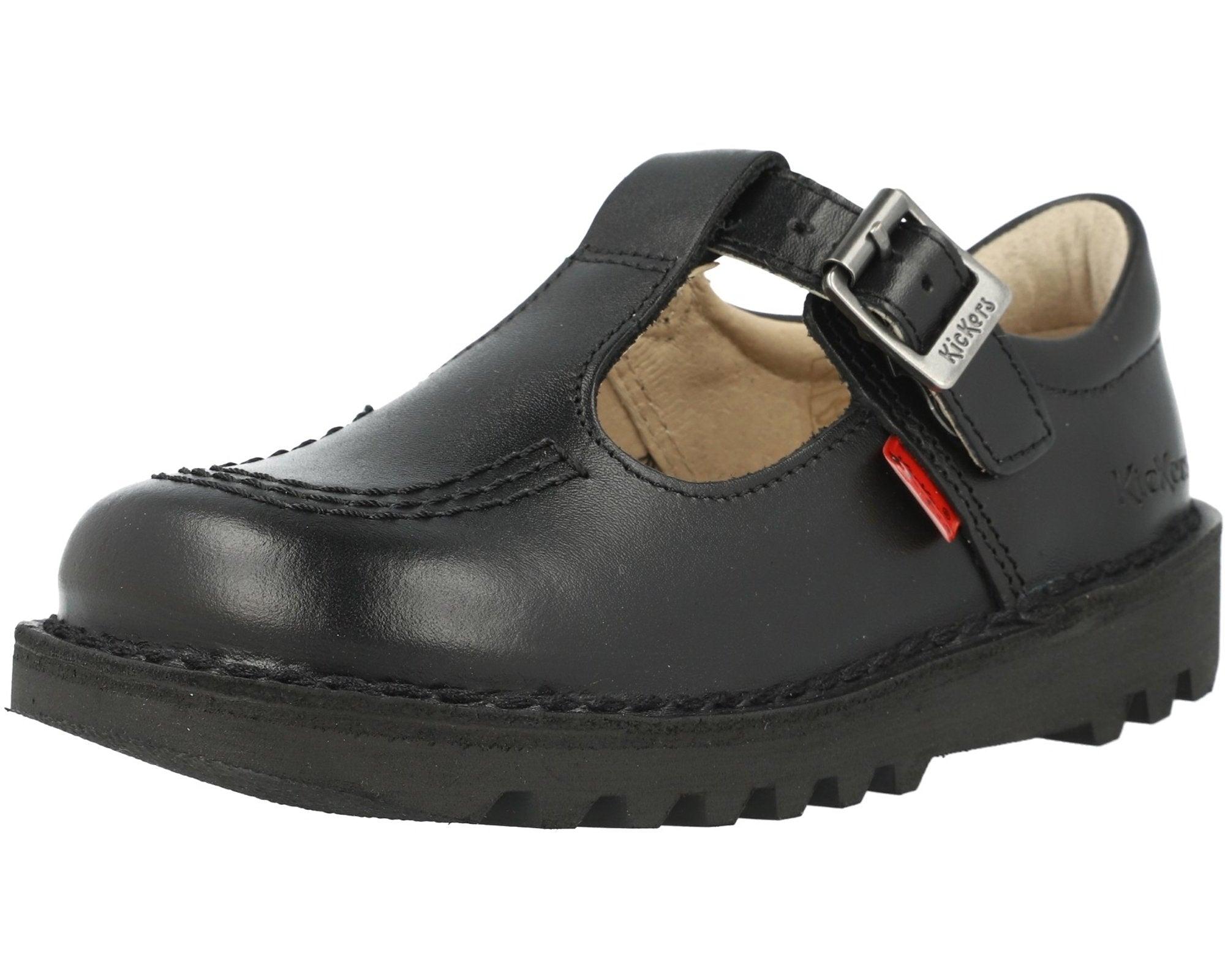 Kickers Kick T-Bar Black Shoes