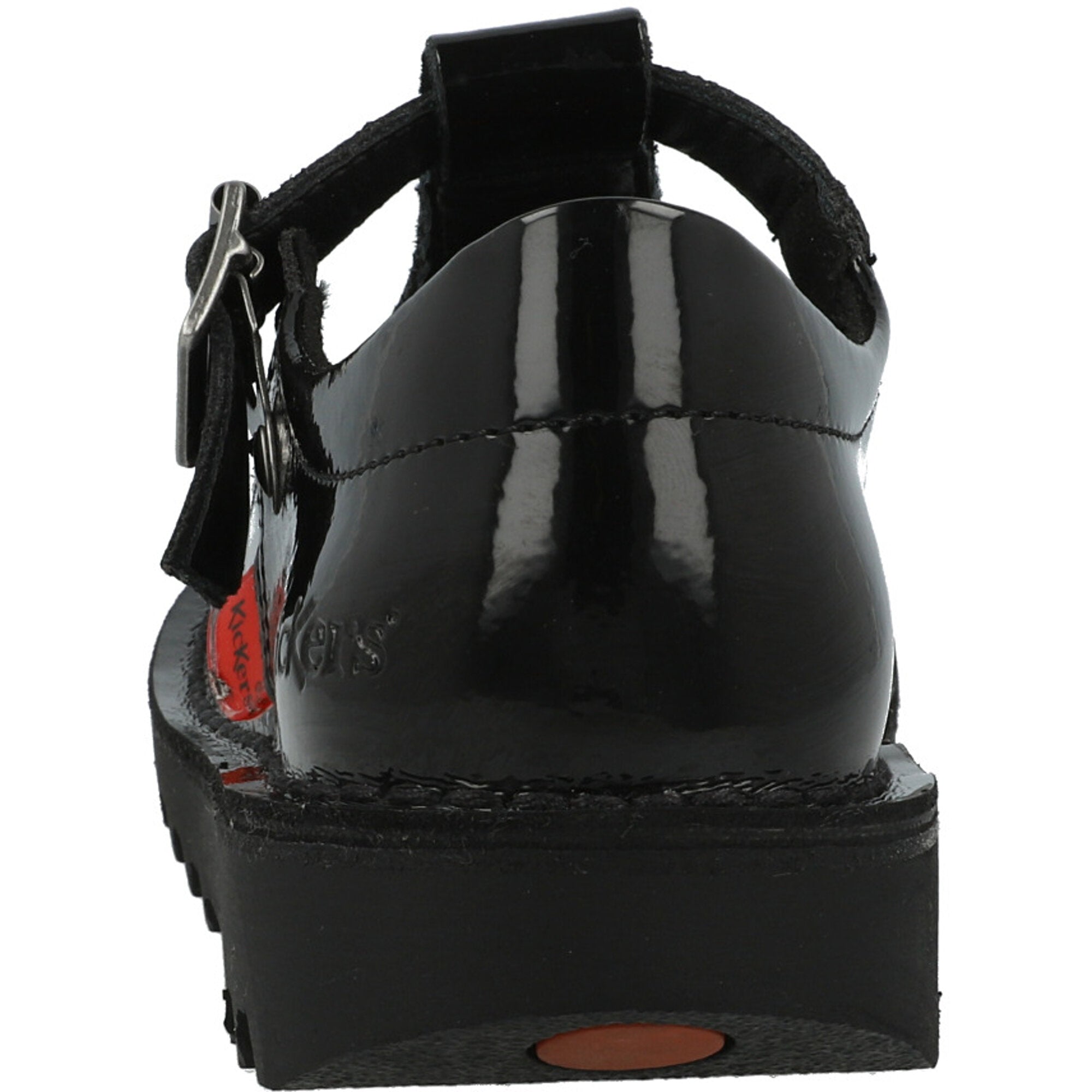 Kickers Kick T-Bar Black Patent Leather Shoes