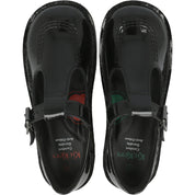 Kickers Kick T-Bar Black Patent Leather Shoes