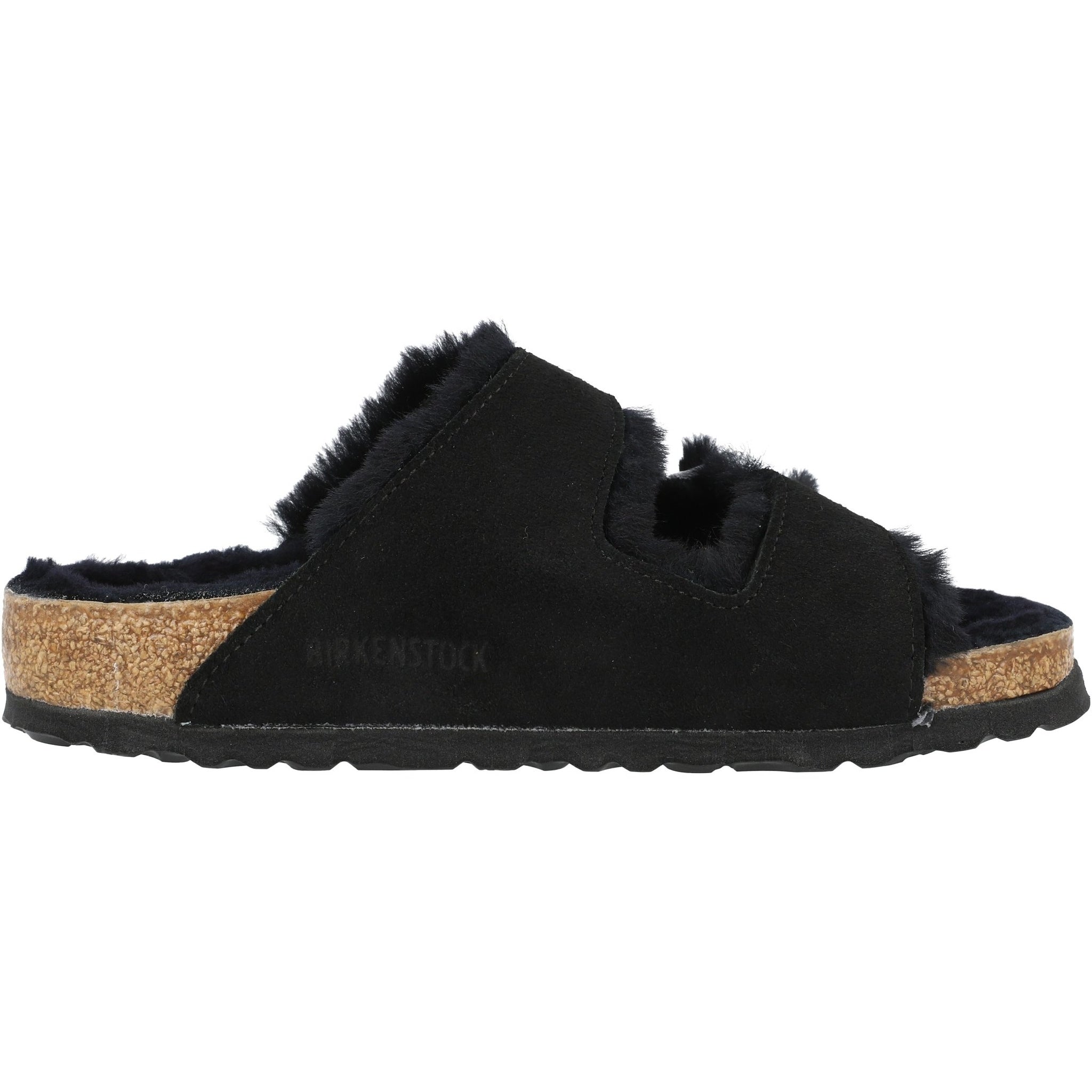 Birkenstock Arizona Shearling Black Sandals