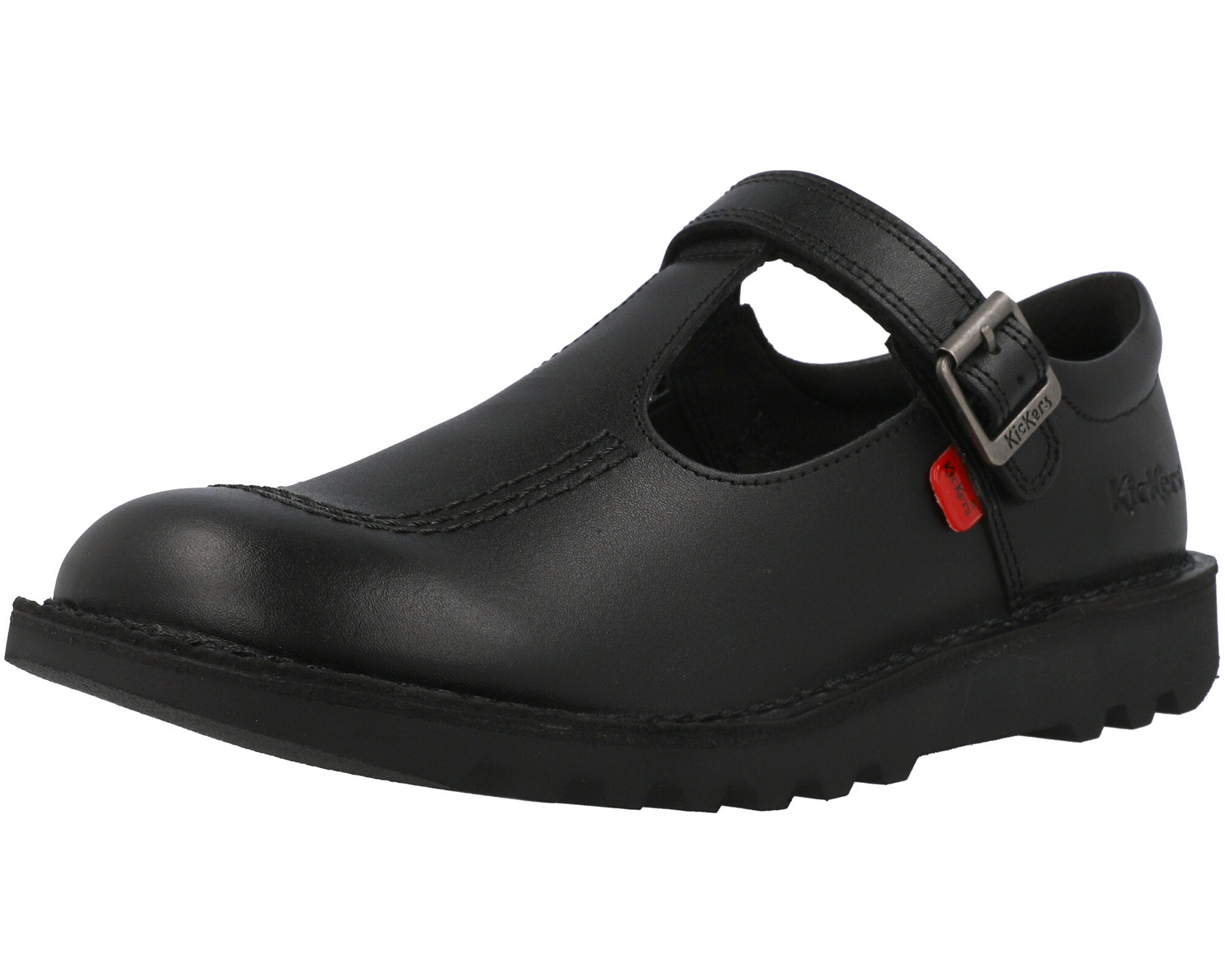 Kickers Kick T Vel Black T-bar Shoes