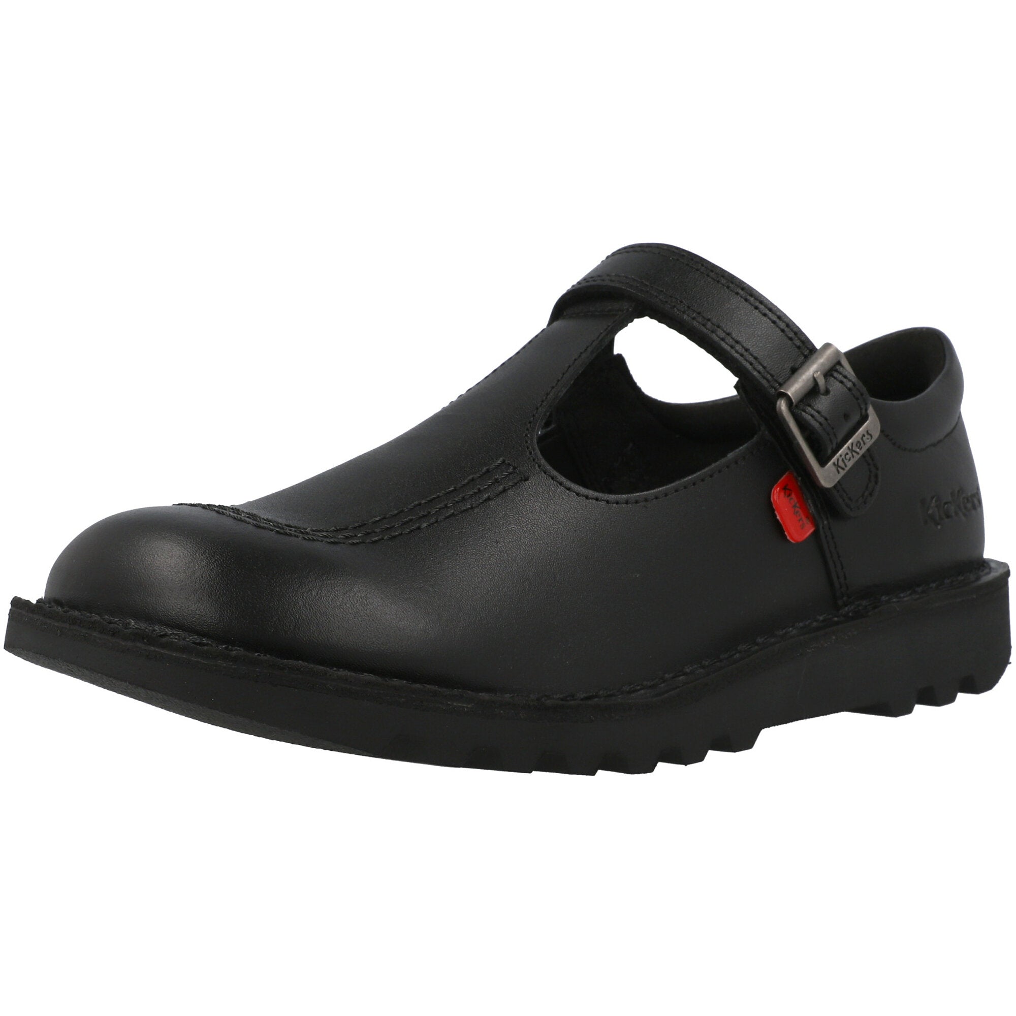 Kickers Kick T Vel Black T-bar Shoes