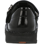 Kickers Kick T Black Patent School Shoes