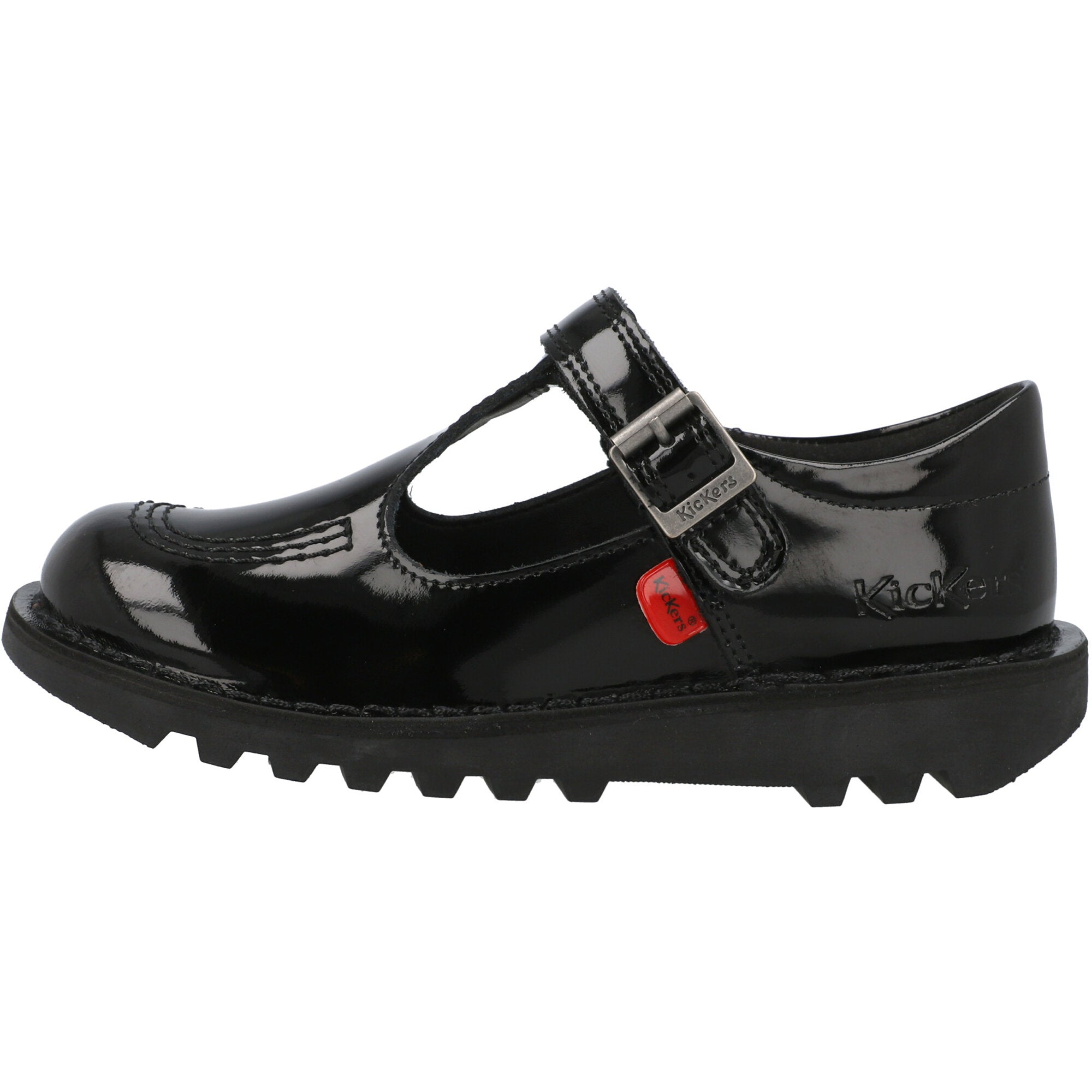 Kickers Kick T-bar Black Shoes