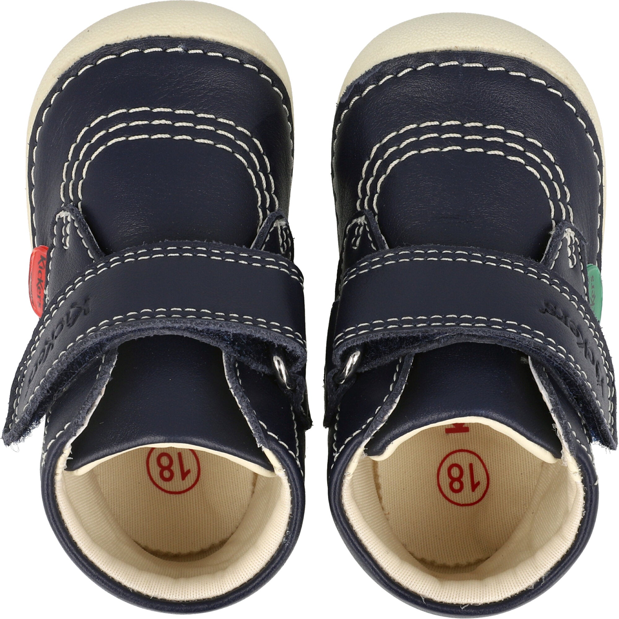 Kickers Softer Hi Navy Baby Shoes