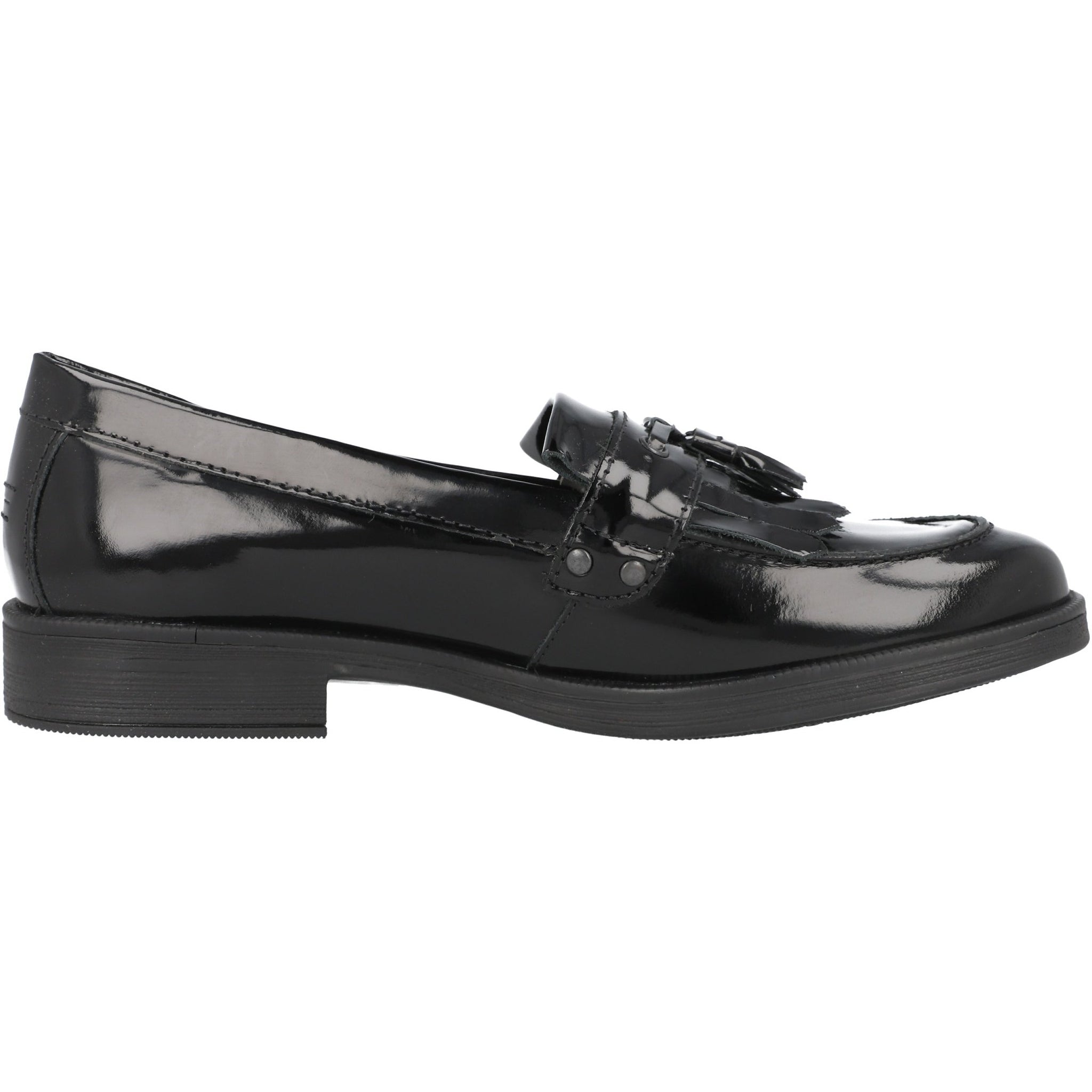 Geox Agata Black Patent Loafers