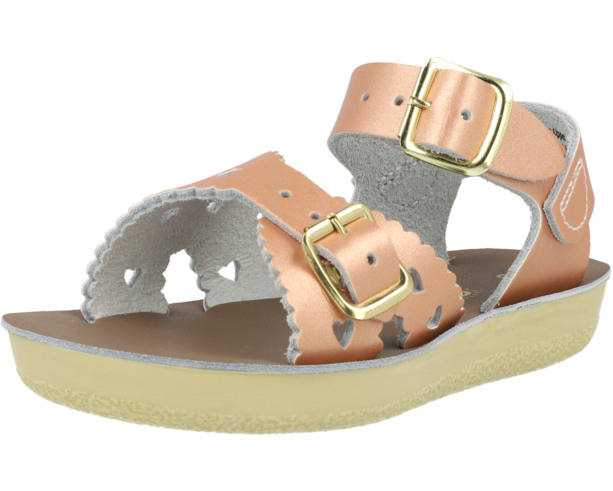 Salt-Water Sun-San Sweetheart Rose Gold Sandals