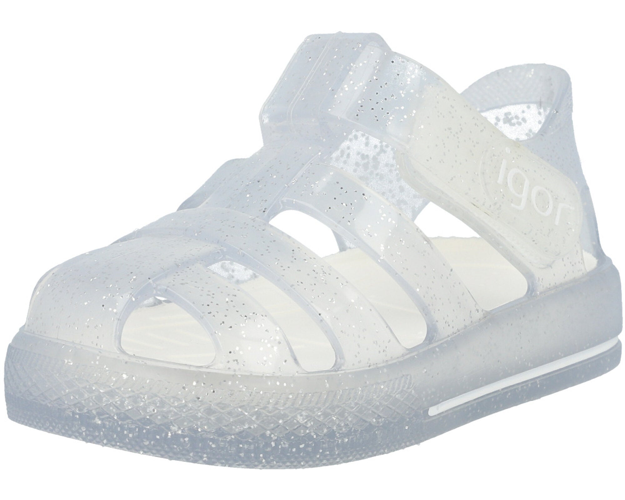 Igor Star Glitter Transparent Sandals