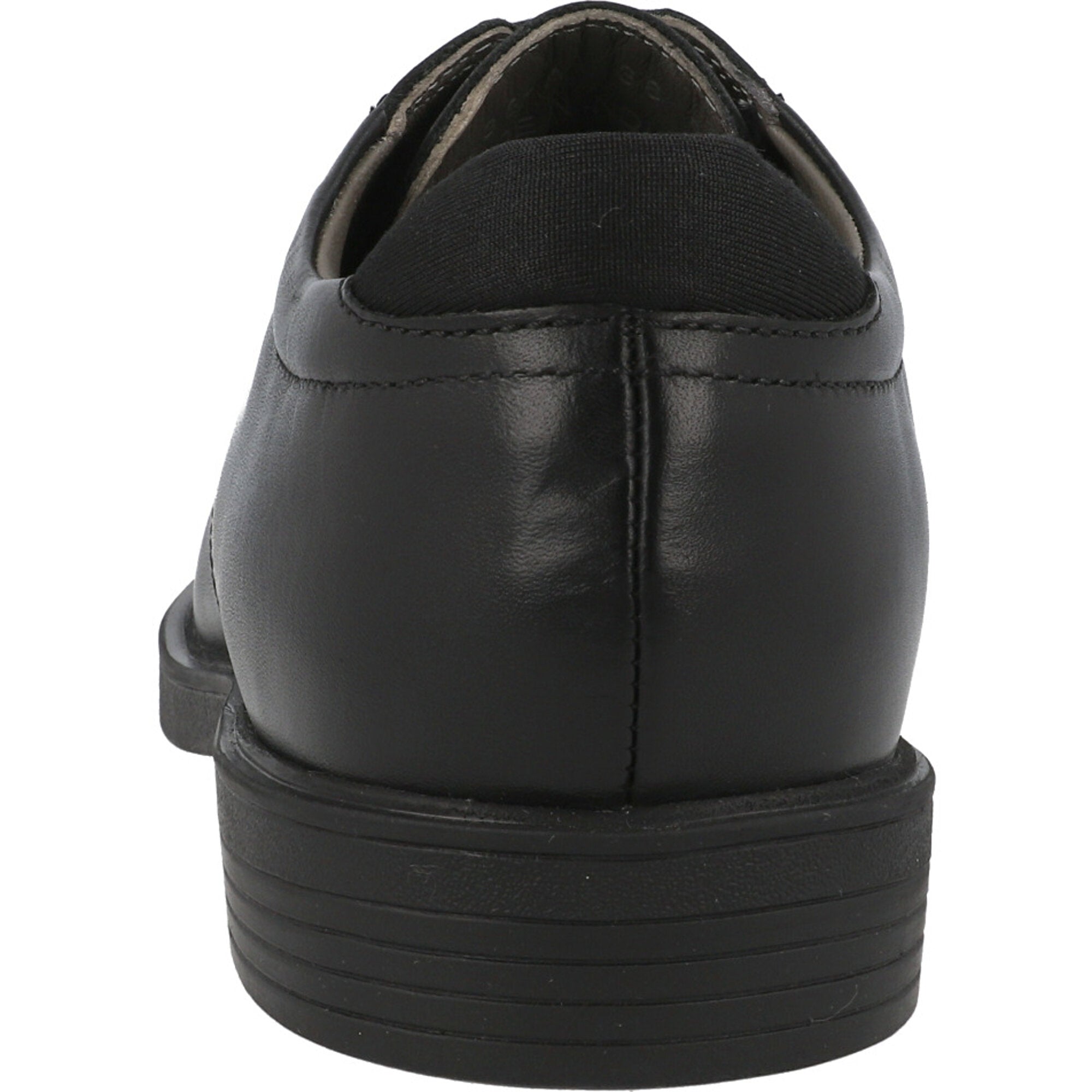 Geox Zheeno Black Leather School Shoes