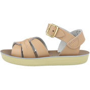 Salt-Water Sun-San Swimmer Latte Sandals