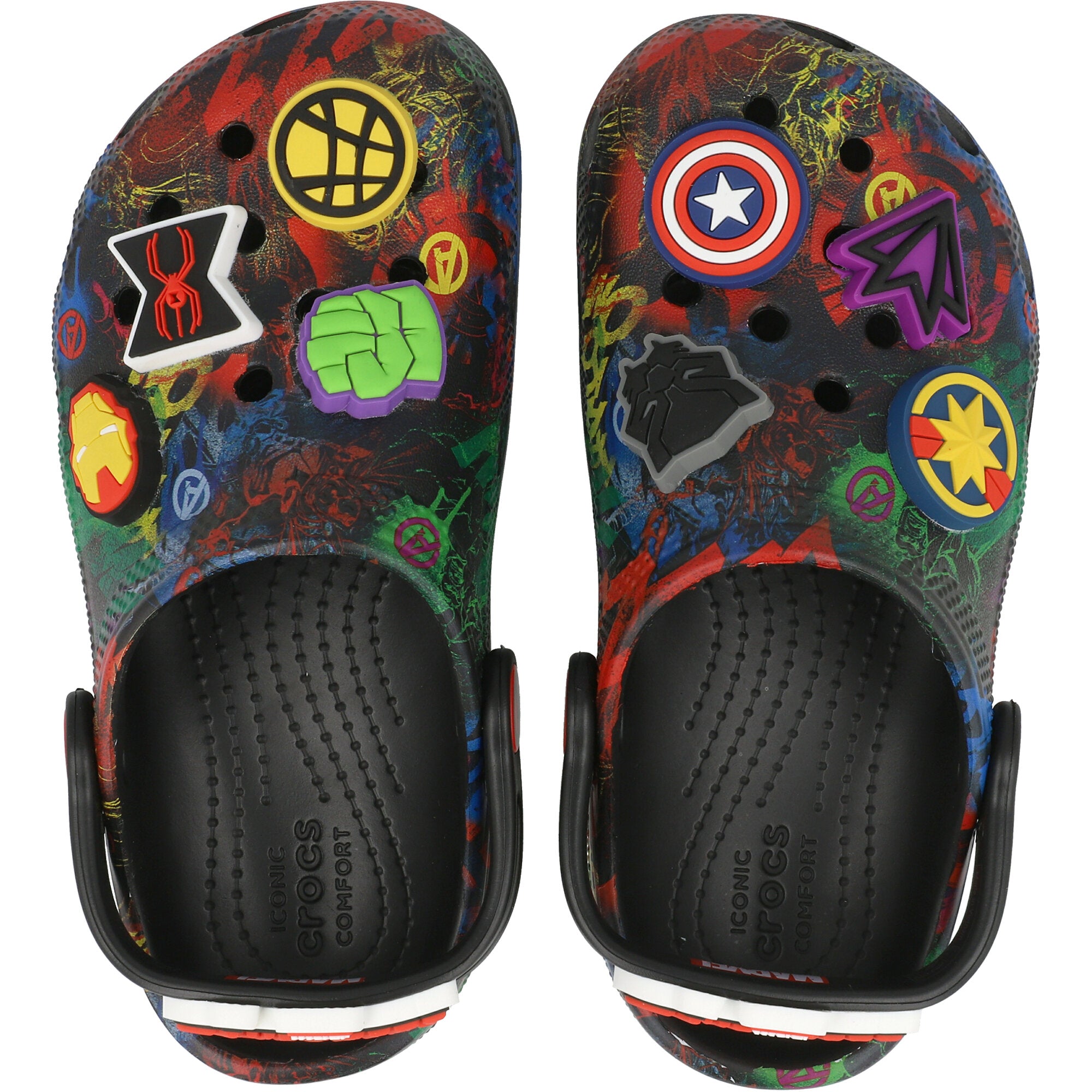 Crocs Kids Classic Marvel Avengers Black Clogs