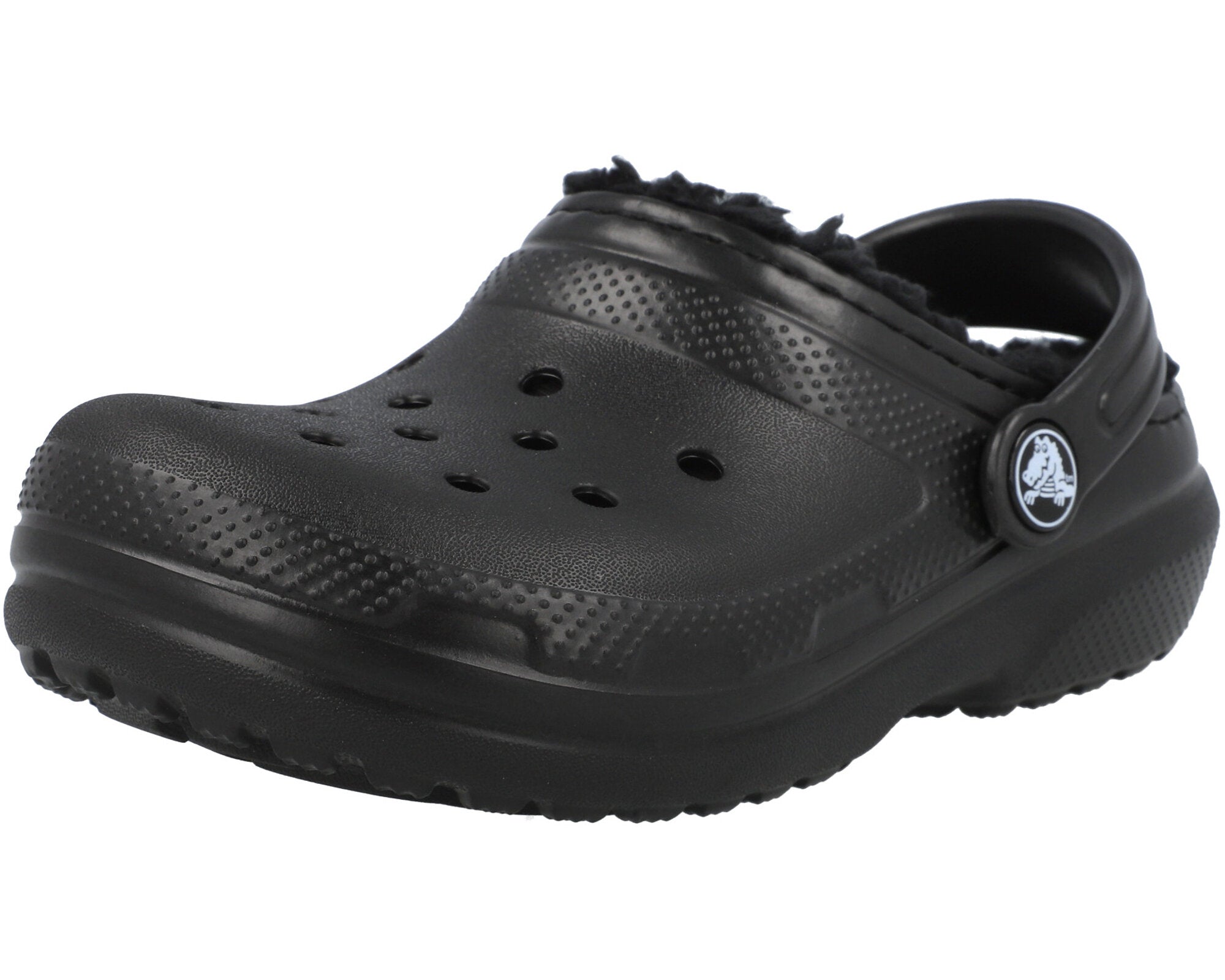 Crocs Kids Black Classic Lined Clog