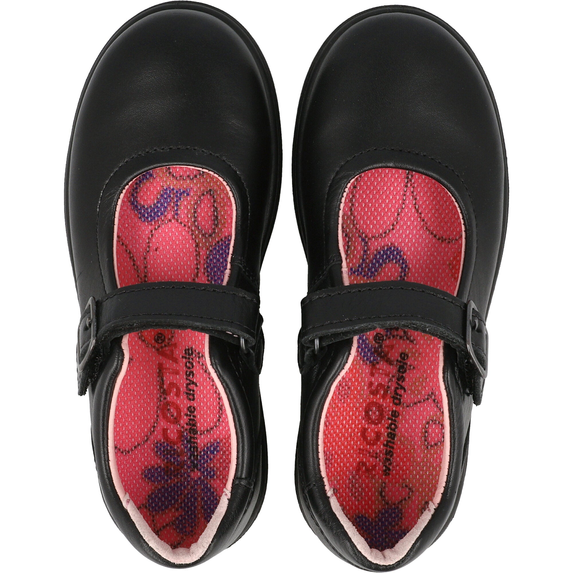 Ricosta Alice Black Mary Jane Shoes