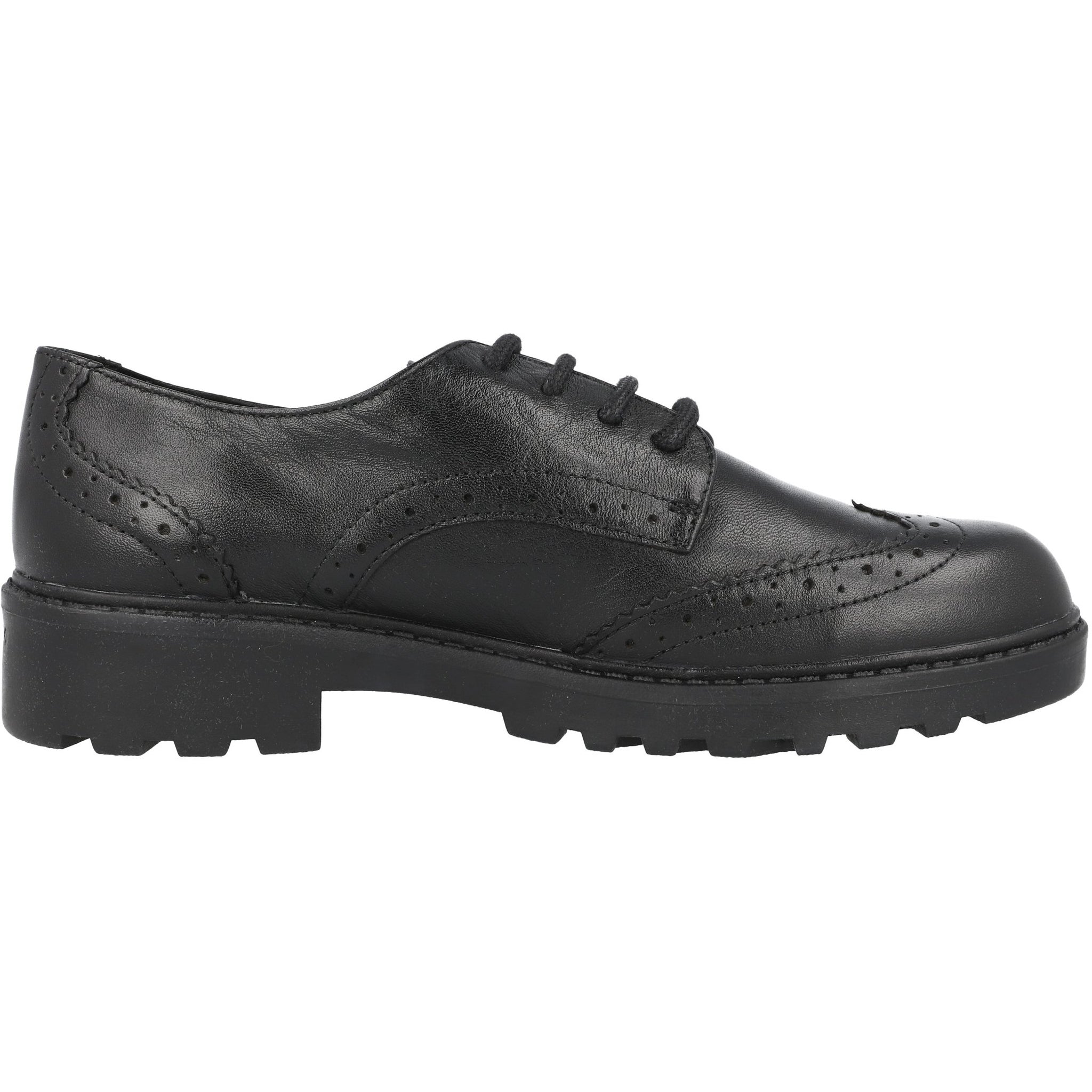 Geox Casey Black Leather Shoes