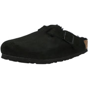 Birkenstock Boston Fur Black Clogs