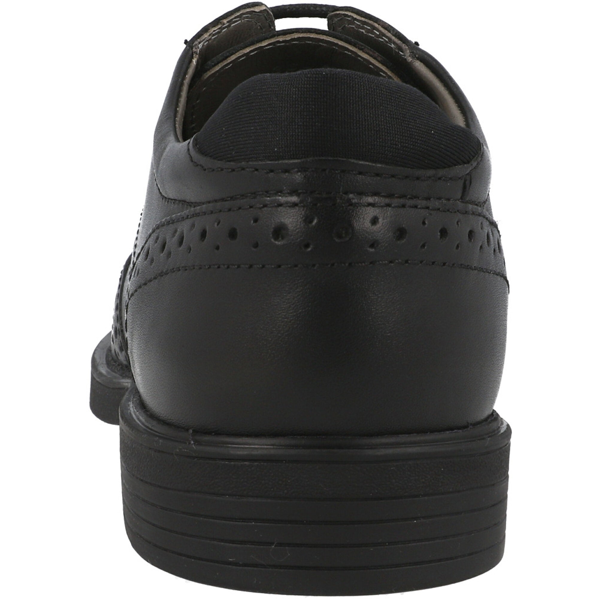 Geox Zheeno Boys' Black Leather Shoes