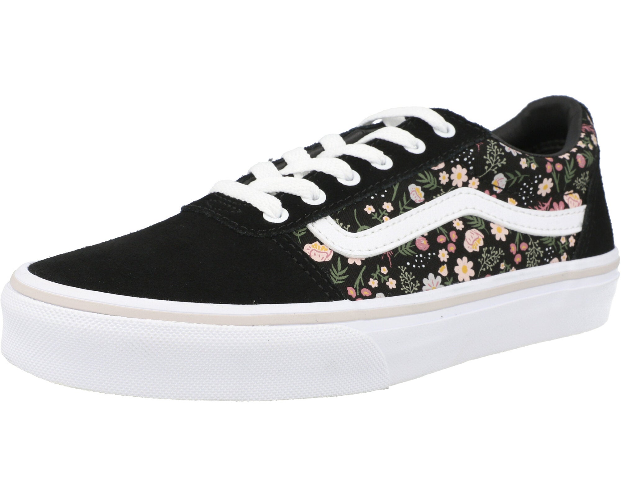 Vans Ward Black Floral Trainers