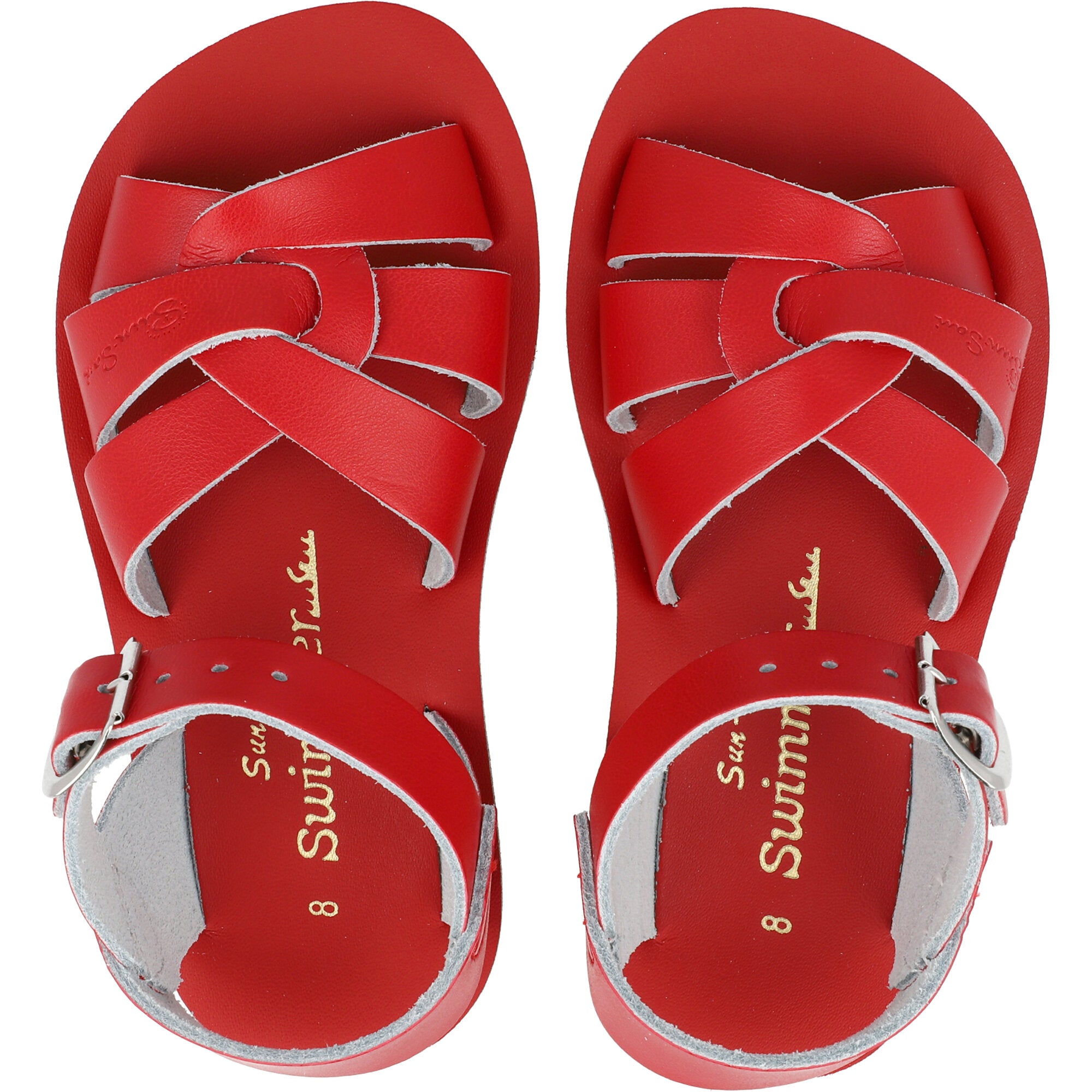 Salt-Water Sun-San Swimmer Red Sandals