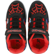 Spiderman Lights Black Trainers