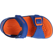 Geox Fusbetto Blue and Orange Sandals