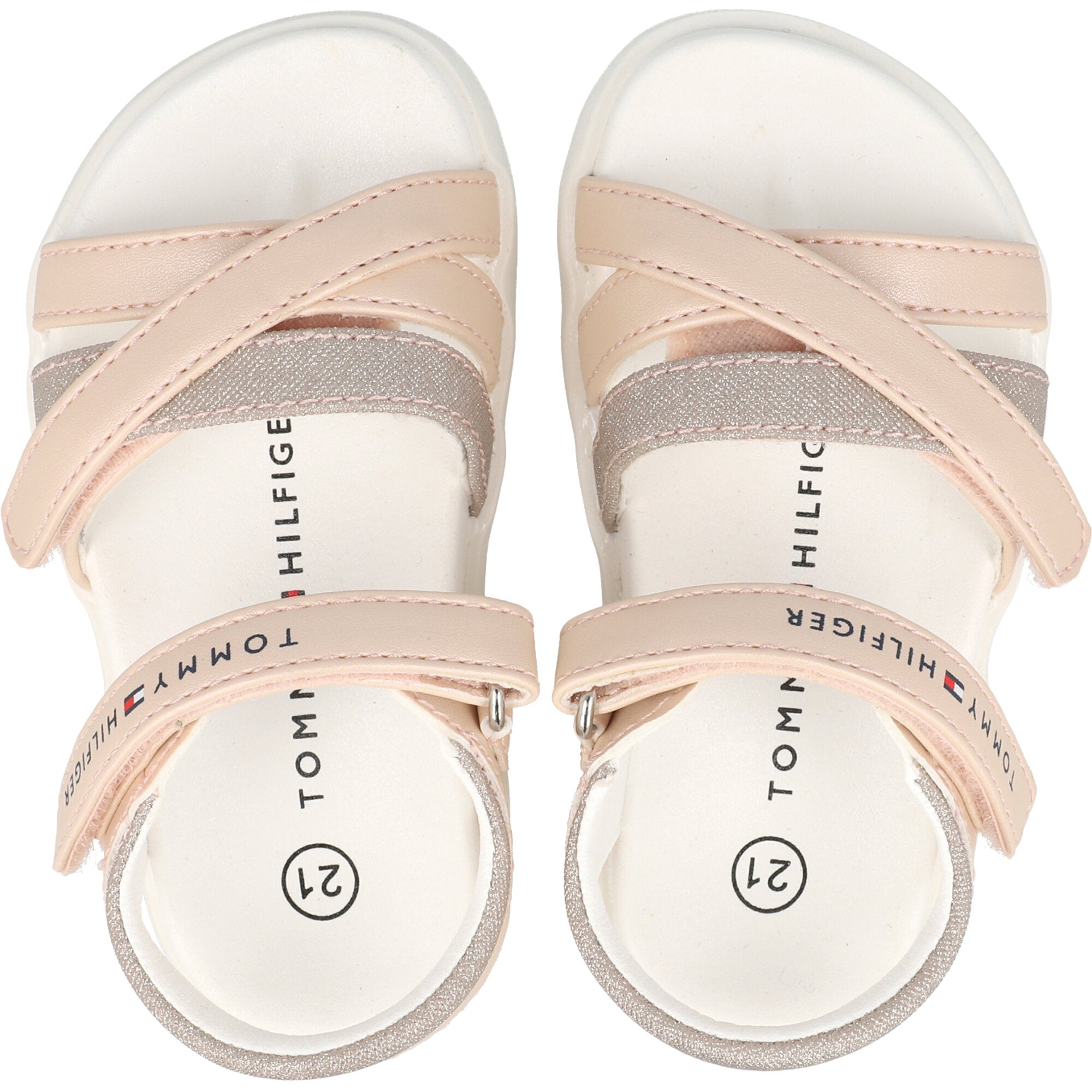 Tommy Hilfiger Pink Metallic Sandals