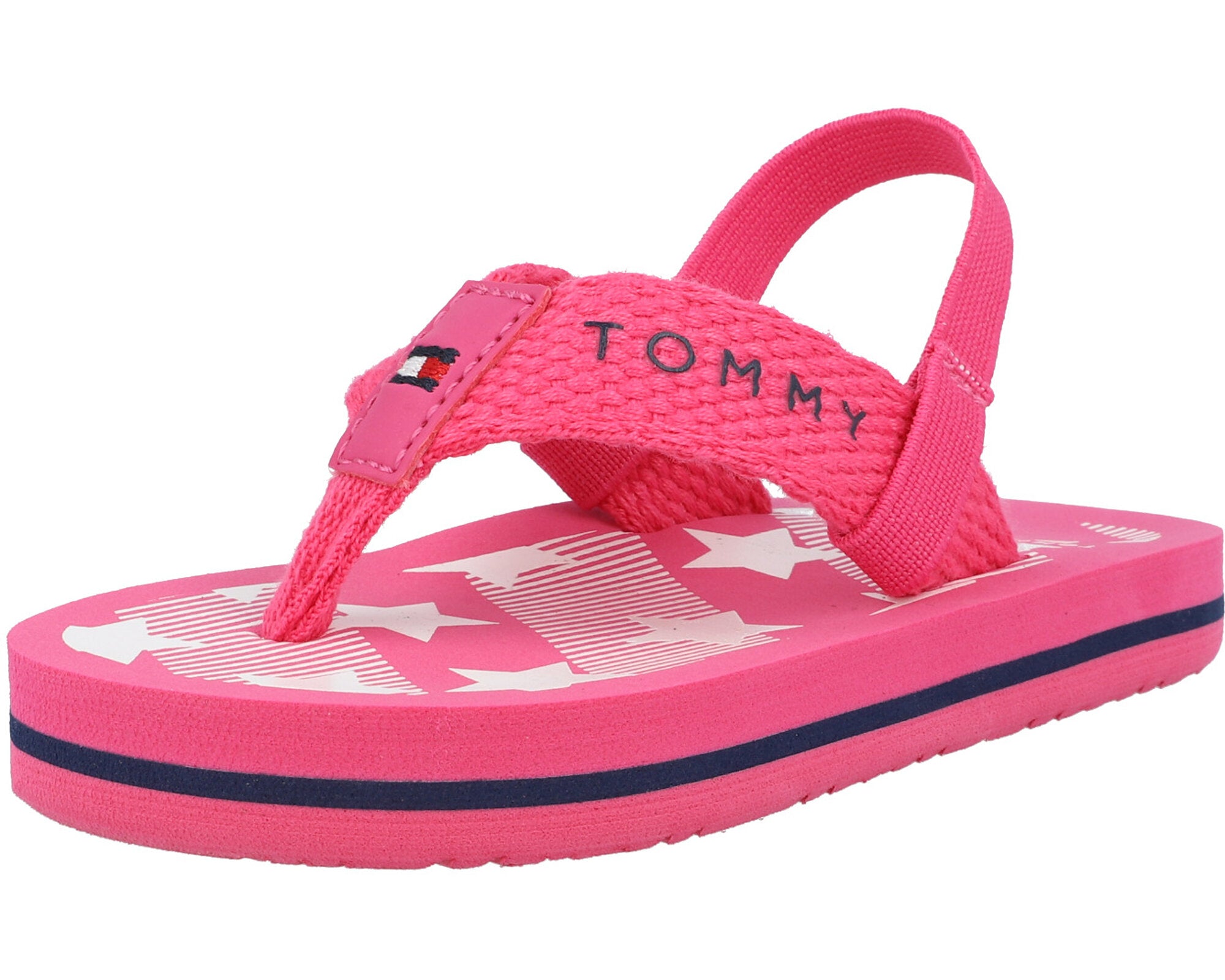 Tommy Hilfiger Stars Print Fuchsia Flip Flops