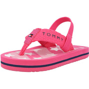 Tommy Hilfiger Stars Print Fuchsia Flip Flops