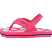 Tommy Hilfiger Stars Print Fuchsia Flip Flops