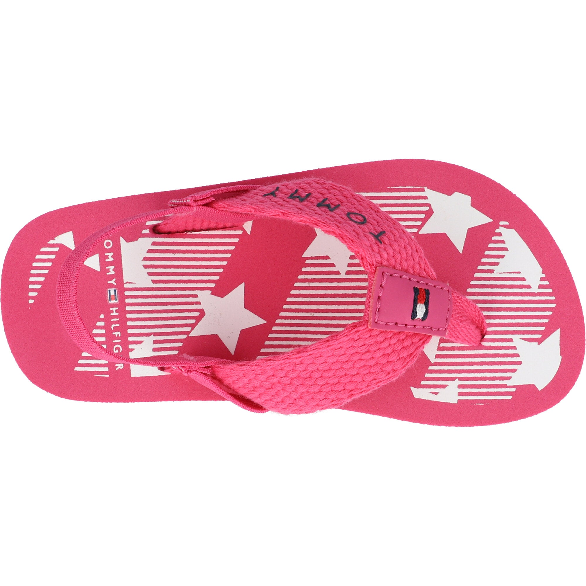 Tommy Hilfiger Stars Print Fuchsia Flip Flops