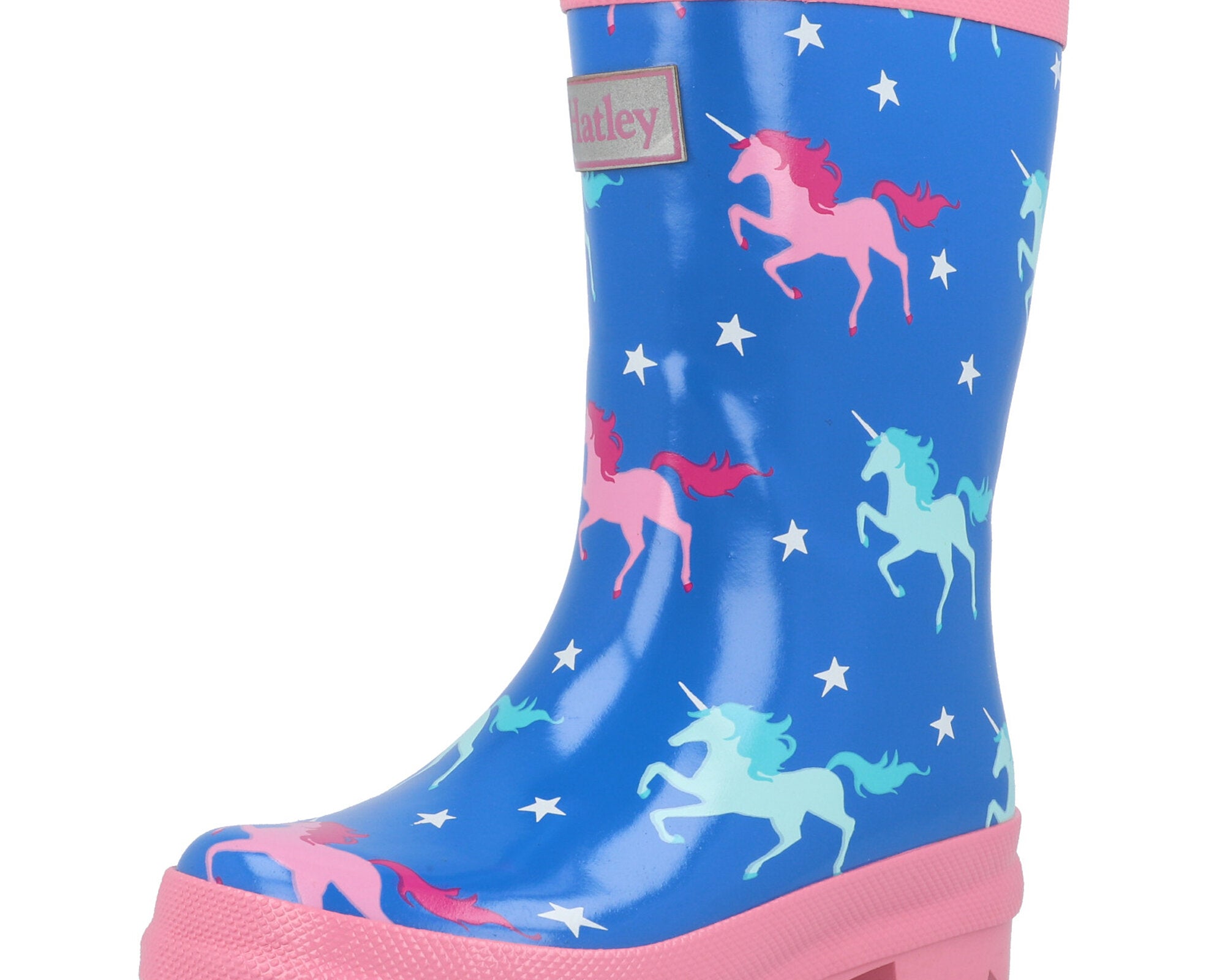 Hatley Twinkle Unicorns Shiny Rain Boots Daphne Blue