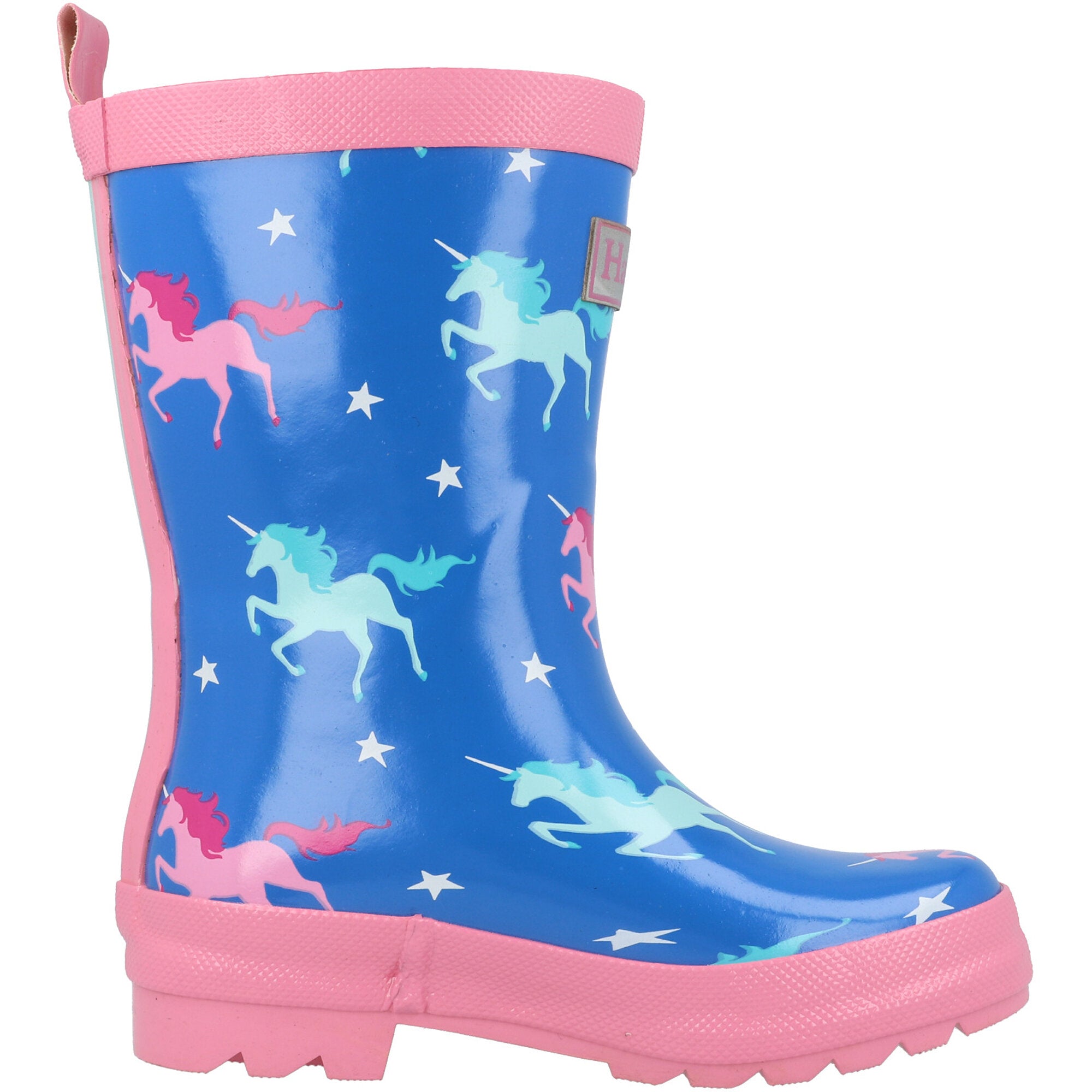 Hatley Twinkle Unicorns Shiny Rain Boots Daphne Blue