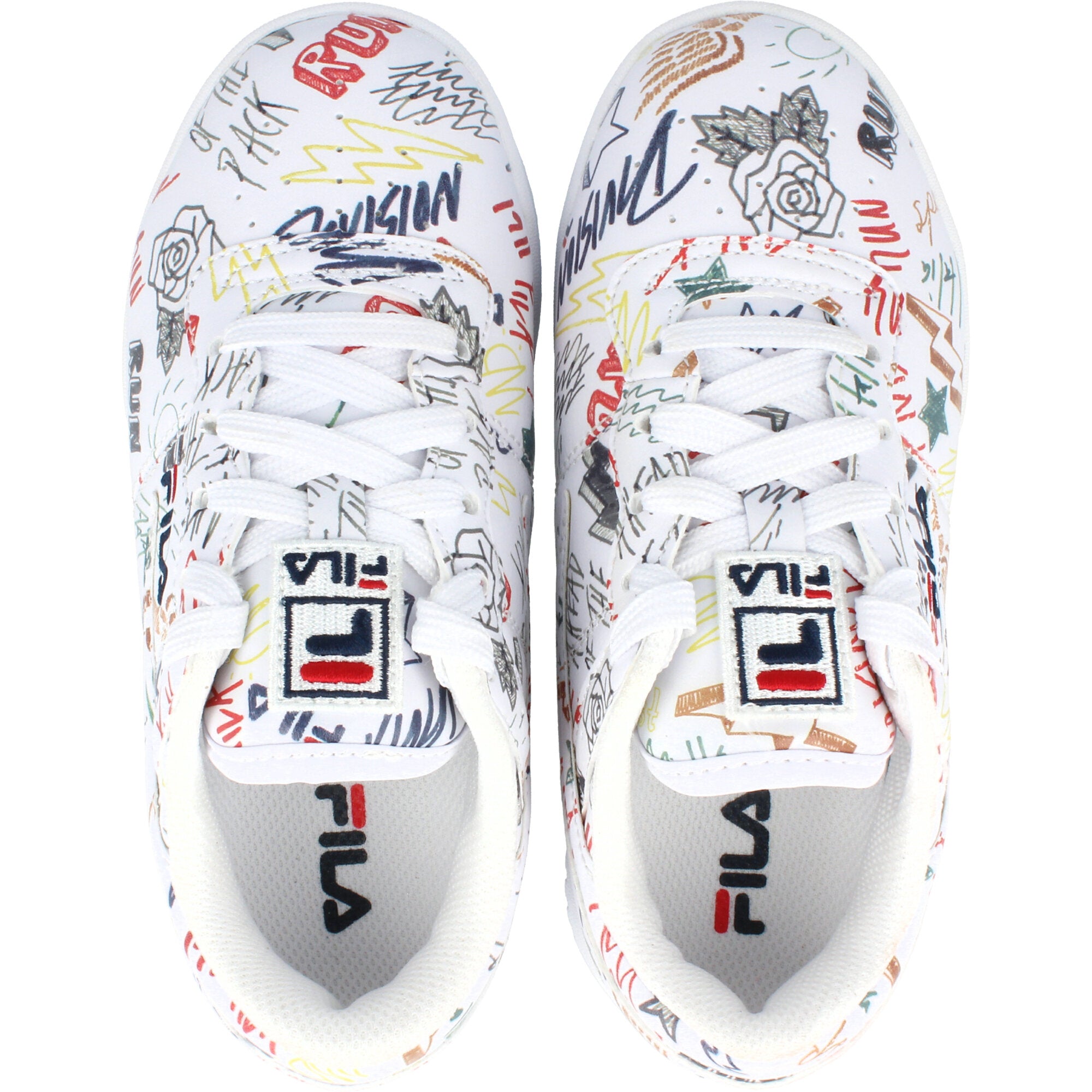 FILA Original Fitness Scribbles White Trainers