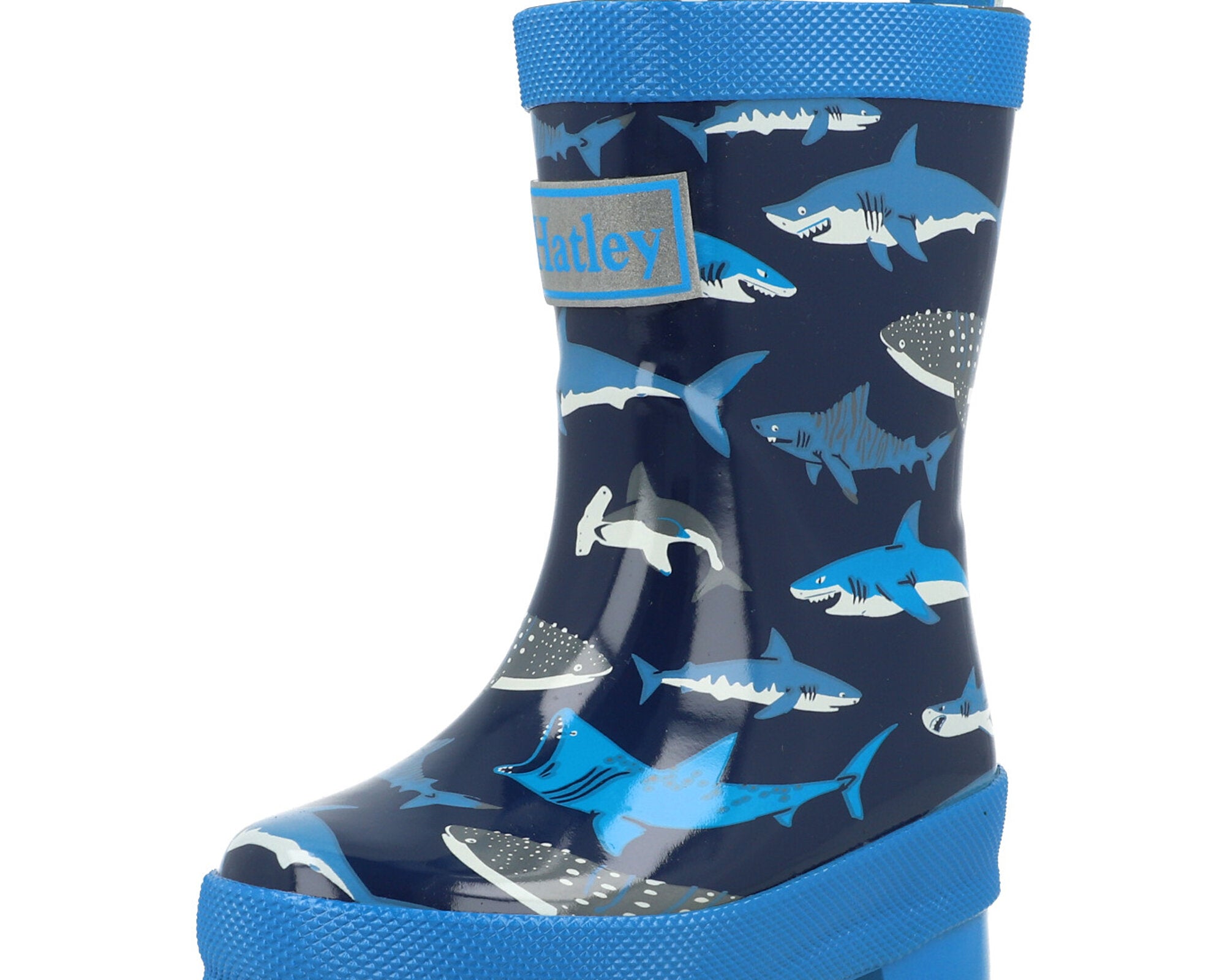 Hatley Shiny Blue Rain Boots