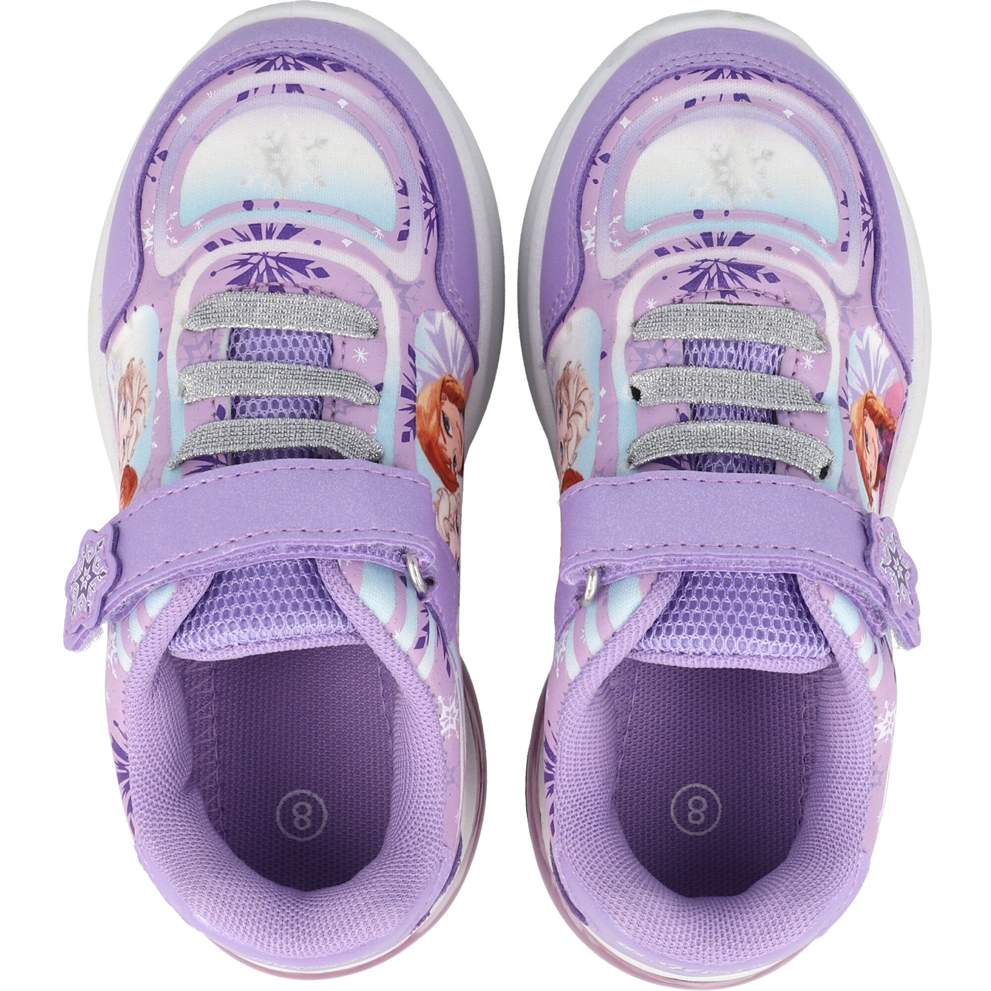 Disney Emboss Lights Purple Trainers