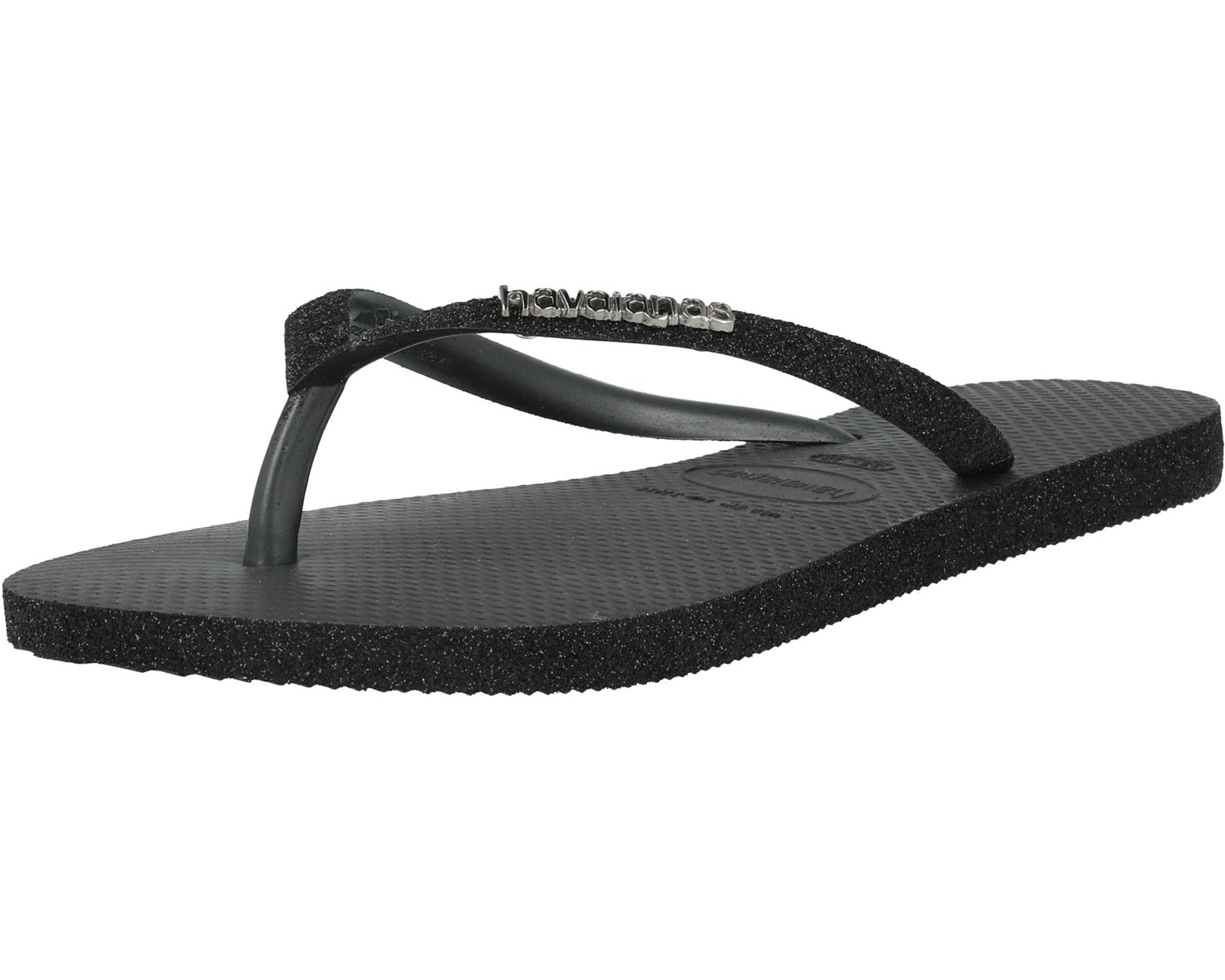 Havaianas Slim Sparkle Black Flip Flops