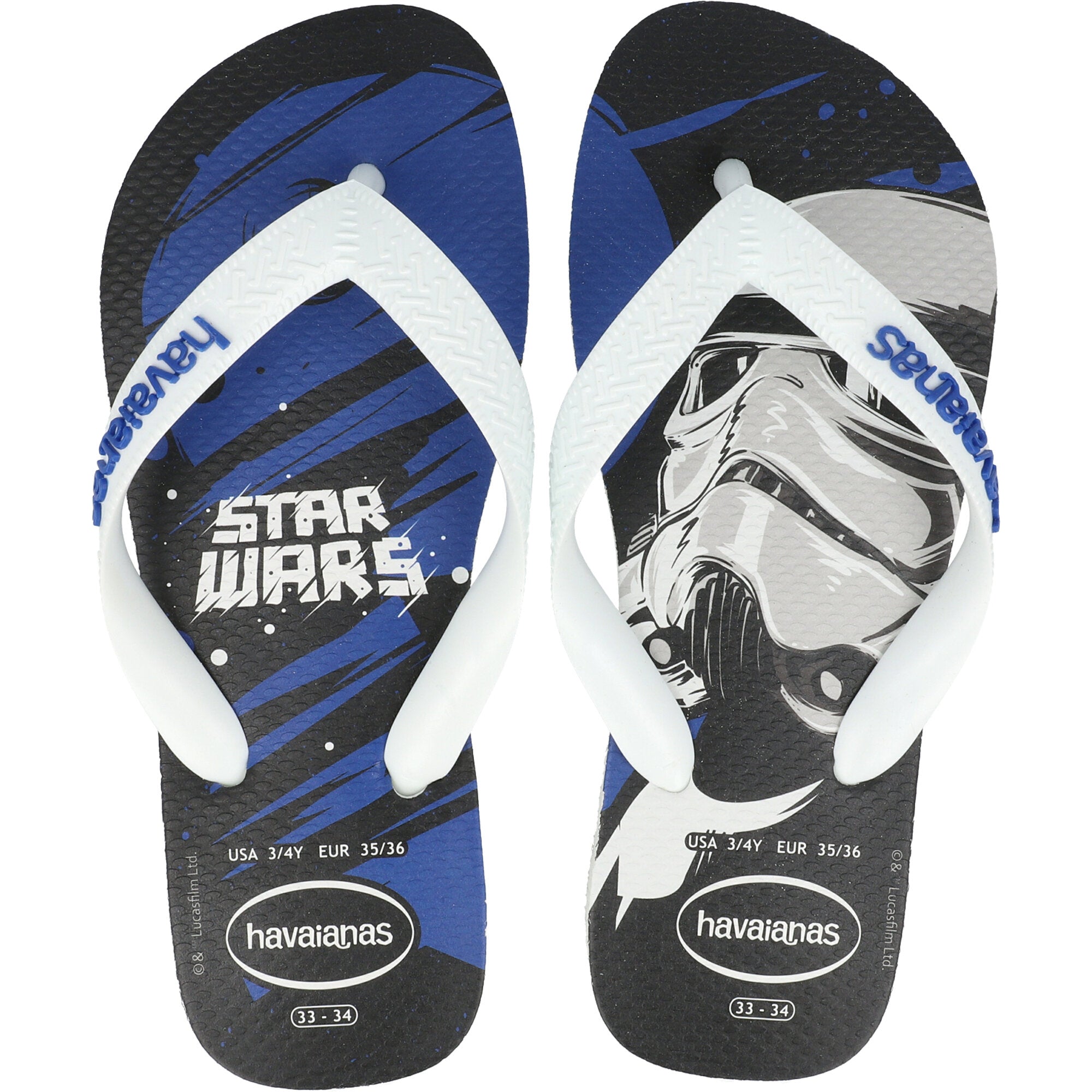 Havaianas Kids Top Star Wars White Flip Flops